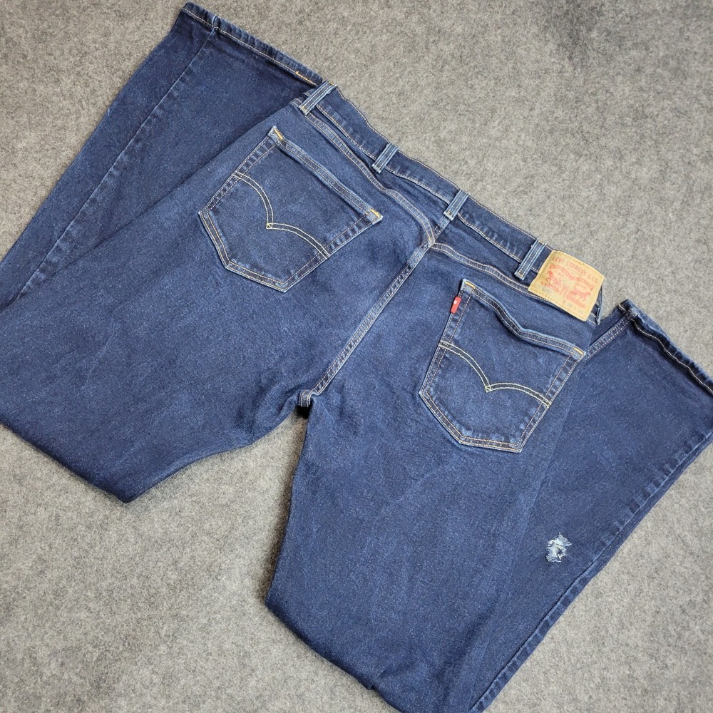 Levis 505 Jeans Mens 38X34 Straight Leg Stretch Preppy City Everyday Weekend